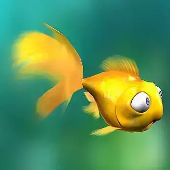 3DRT - Goldfish Low-poly 3D model