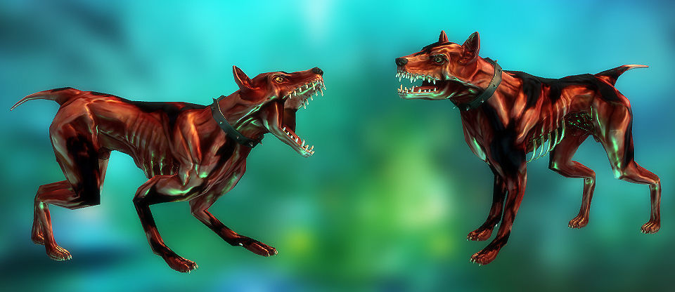 3DRT - Zombie Dog  Low-poly 3D model_6