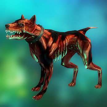 3DRT - Zombie Dog  Low-poly 3D model_3