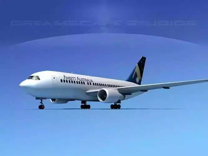 Boeing 767-200ER Ansett 3D model