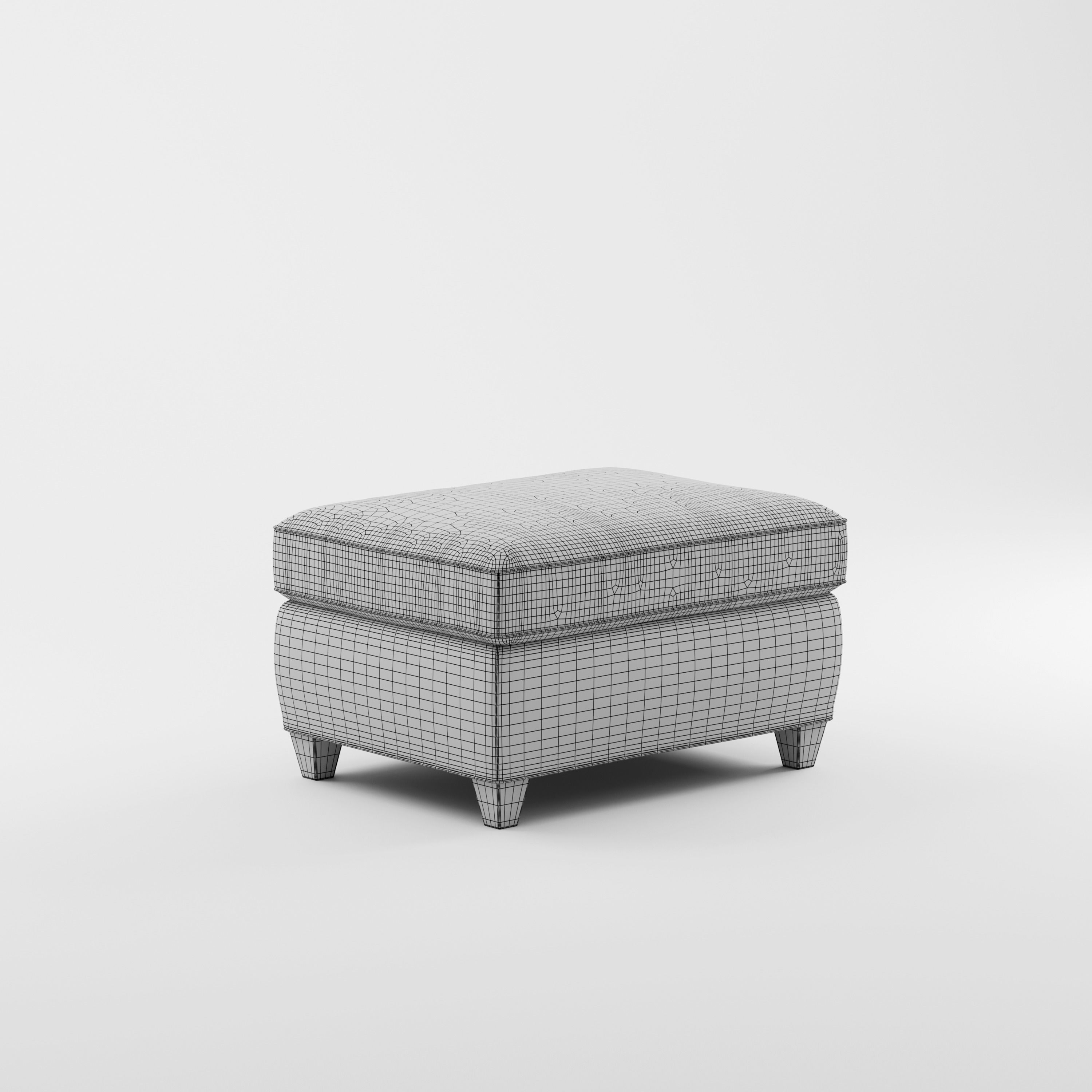 Crate and Barrel Dryden Ottoman 3D model_10
