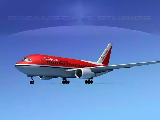 Boeing 767-200ER Avianca 3D model