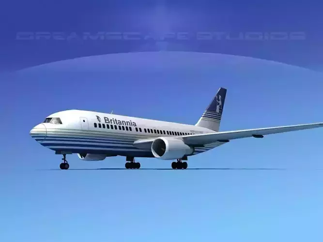 Boeing 767-200ER Britannia Airways 3D model