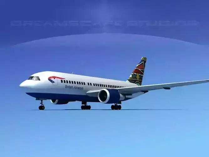 Boeing 767-200ER British Airways 2 3D model