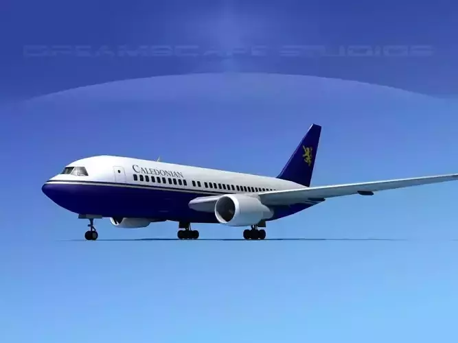Boeing 767-200ER British Caledonian 3D model