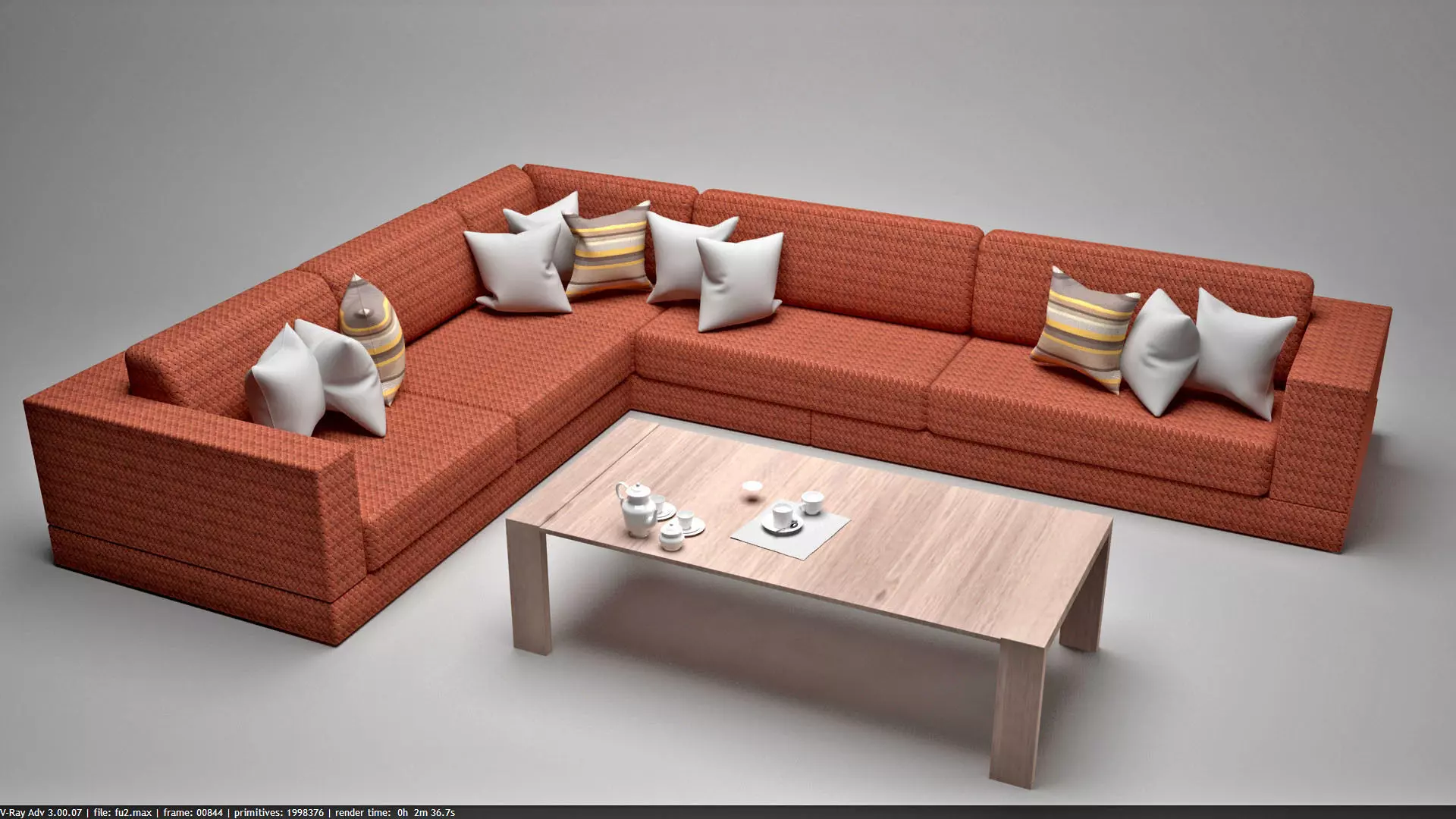 Corner Sofa 3D model_0