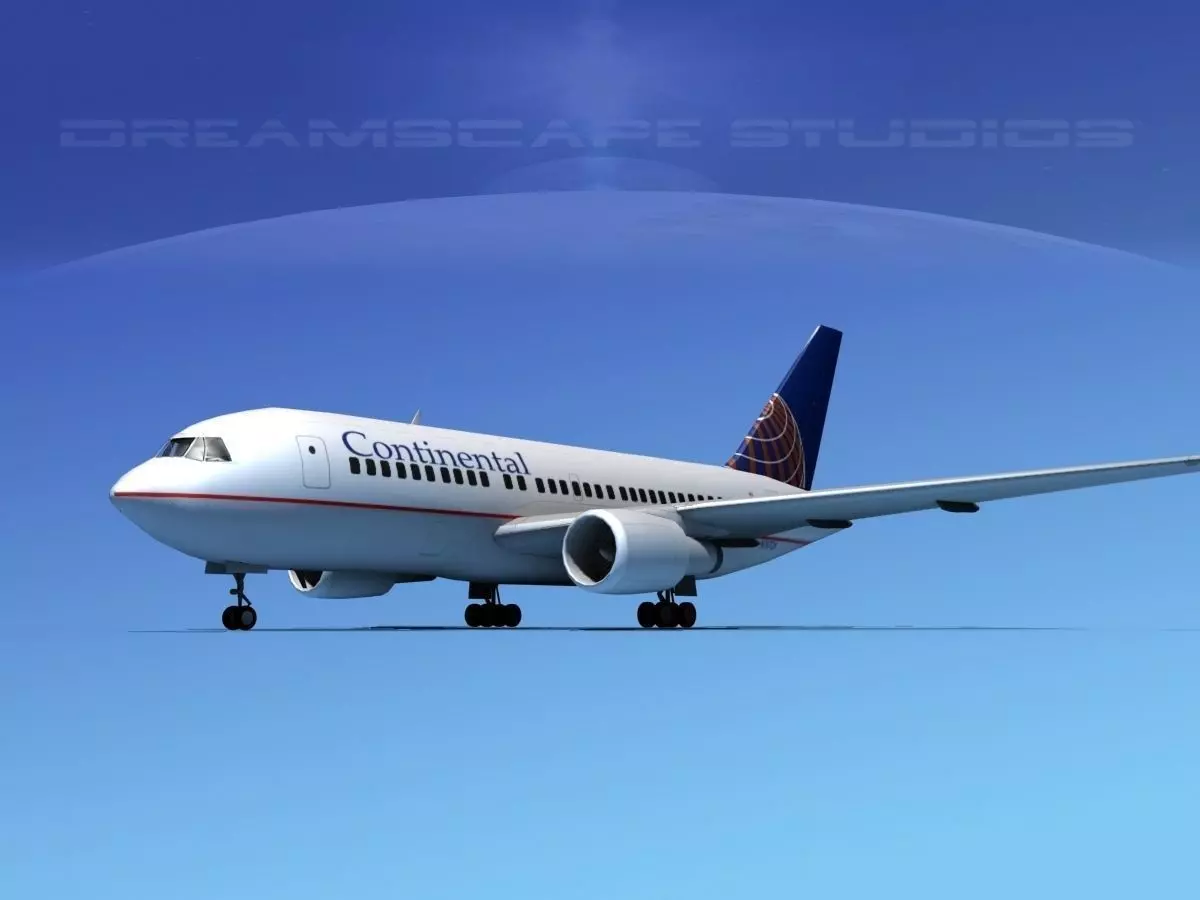 Boeing 767-200ER Continental 3D model