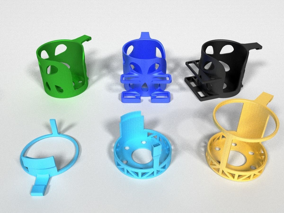 Car Cup Holders 3D print model_2