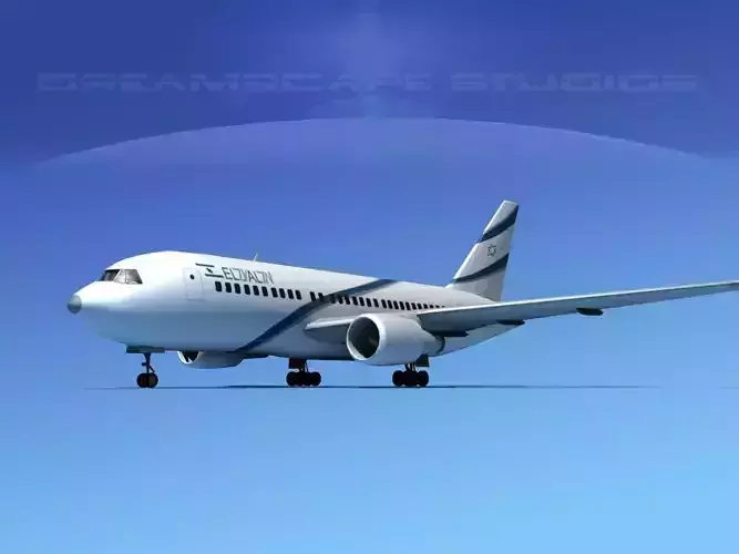 Boeing 767-200ER El Al 3D model