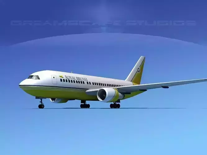 Boeing 767-200ER Royal Brunei 3D model