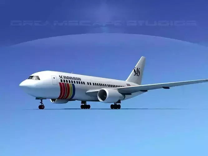 Boeing 767-200ER SAS 3D model