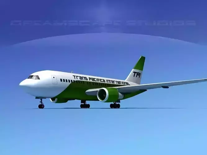 Boeing 767-200ER Trans Pacific Intl 3D model