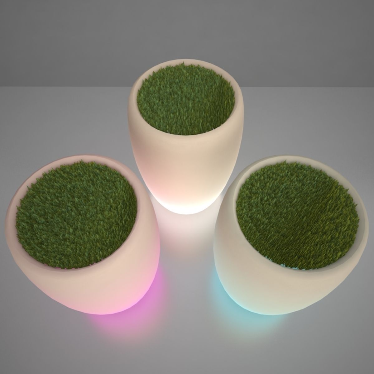 Illuminated Planter 3 3D model_4