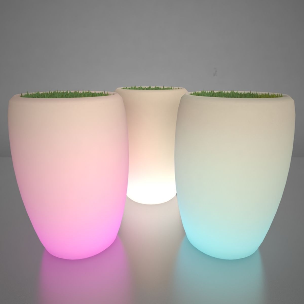 Illuminated Planter 3 3D model_2