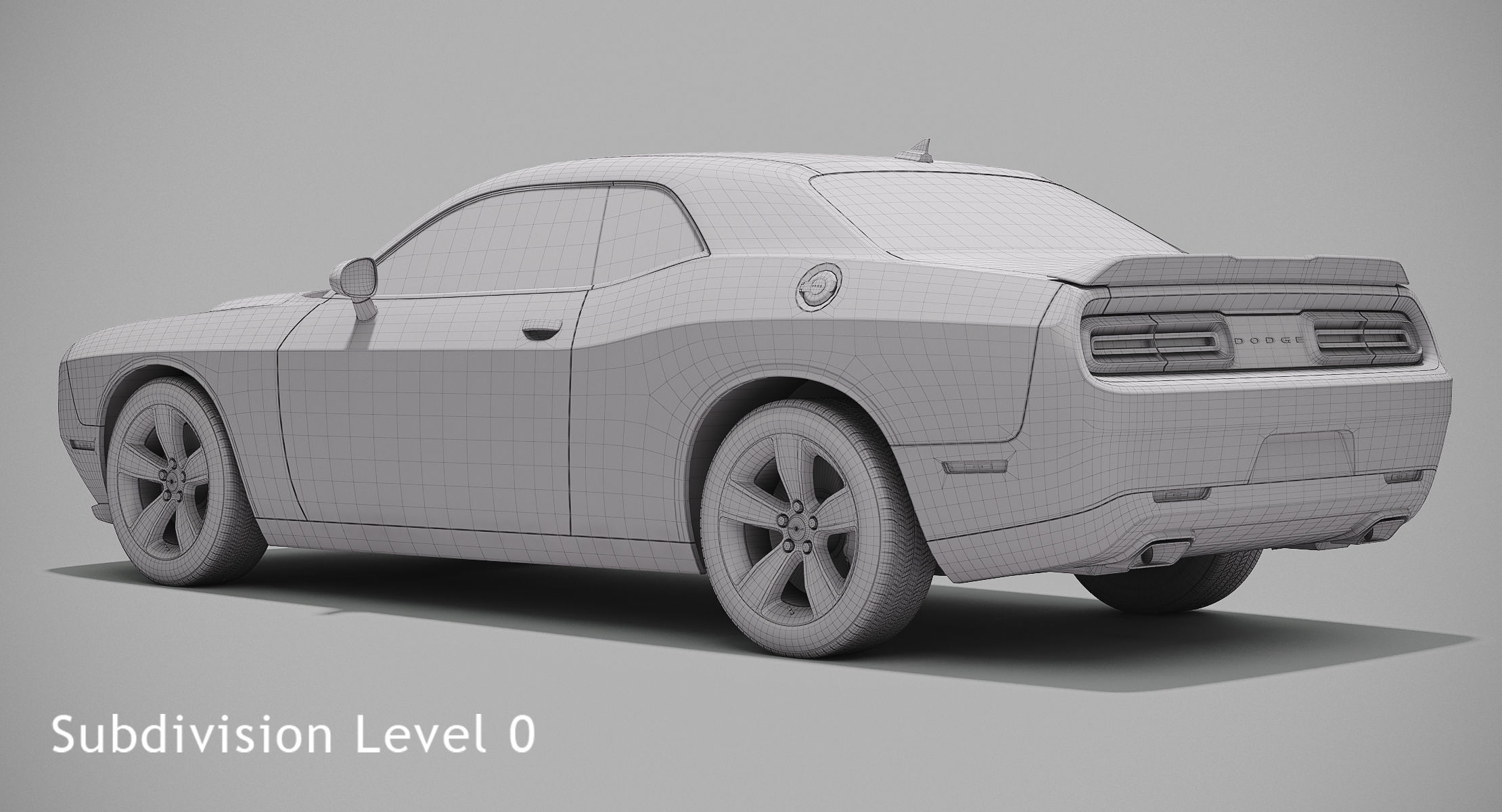 Dodge Challenger SXT 2015 3D model_9