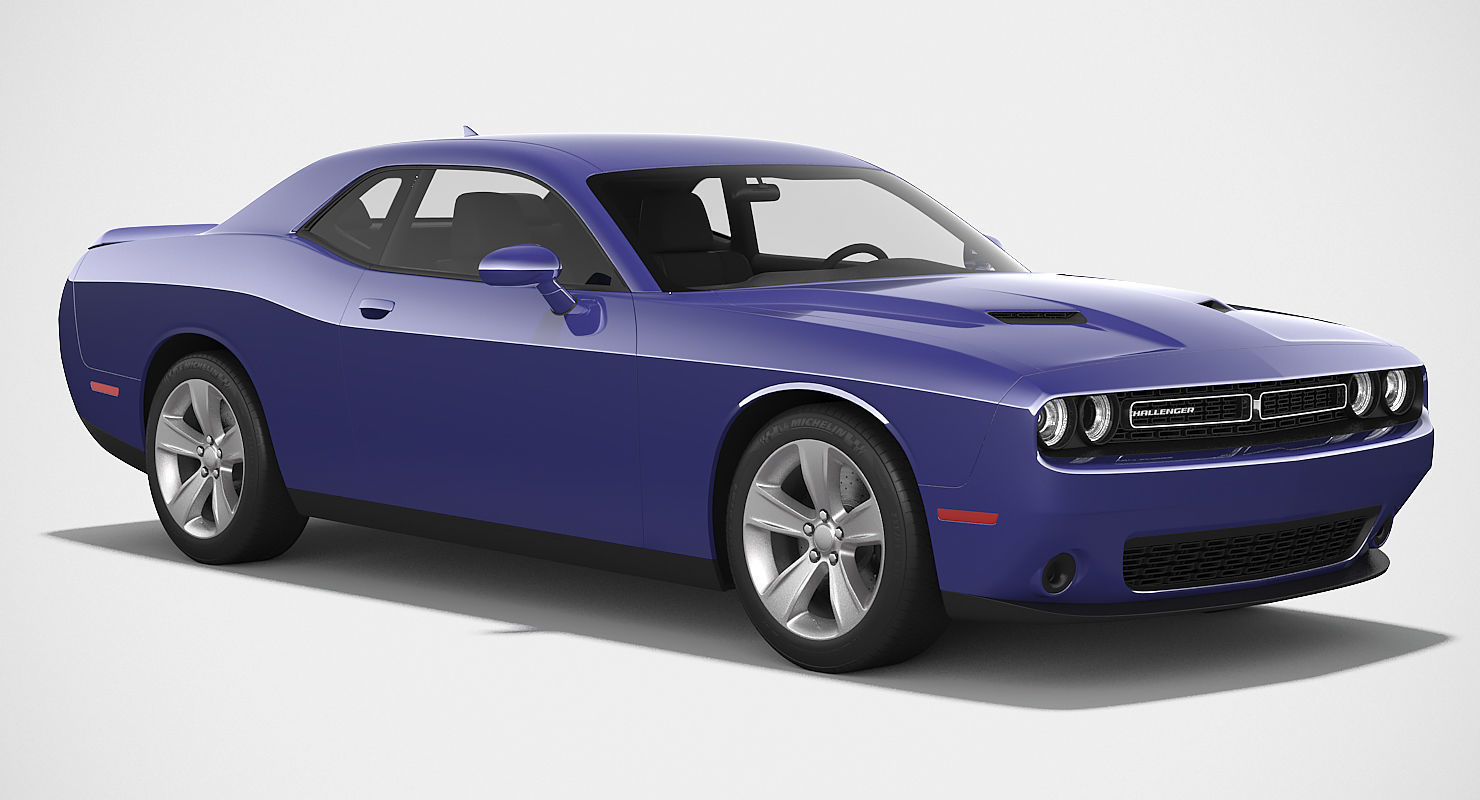 Dodge Challenger SXT 2015 3D model_3