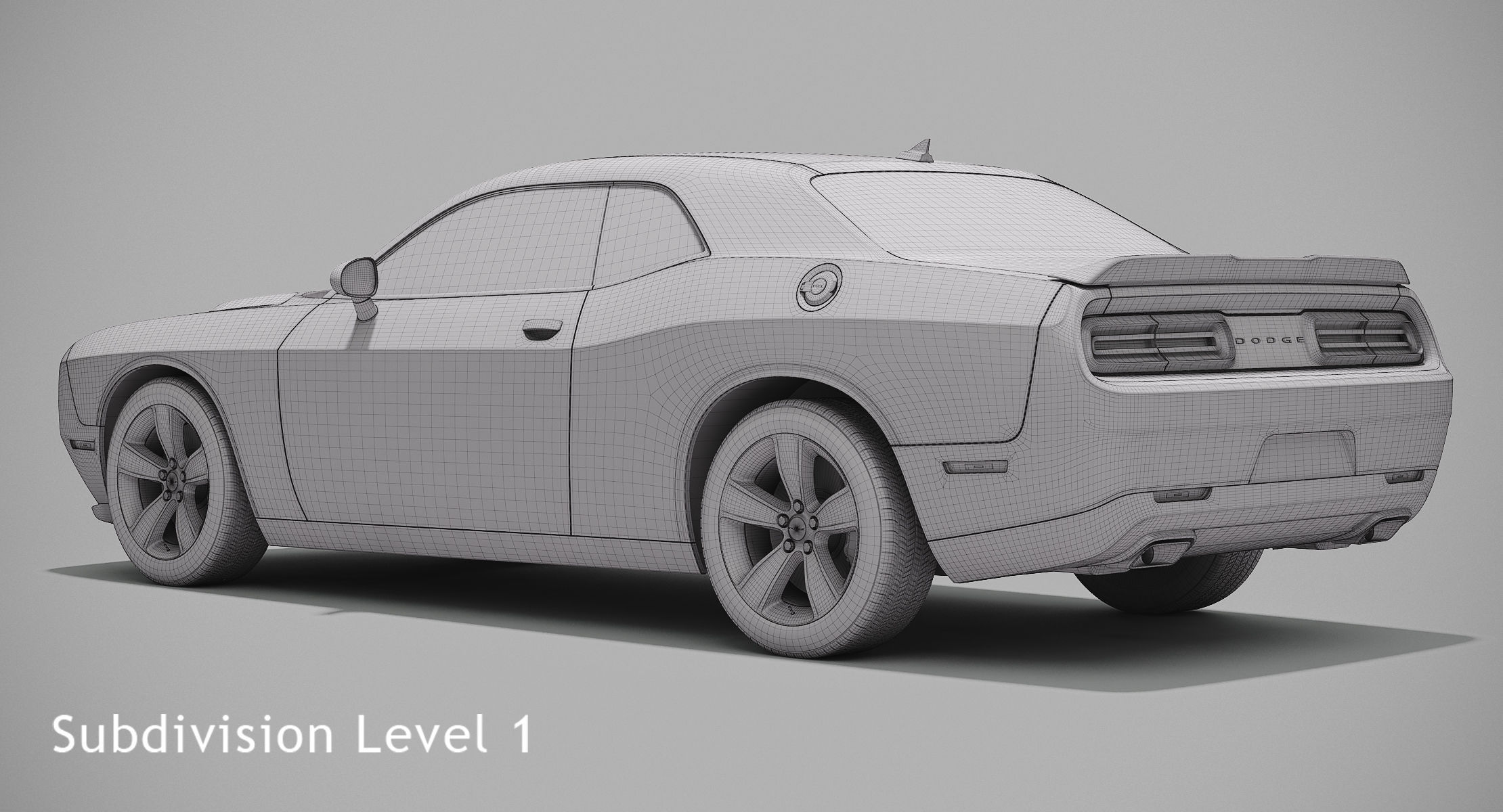 Dodge Challenger SXT 2015 3D model_11