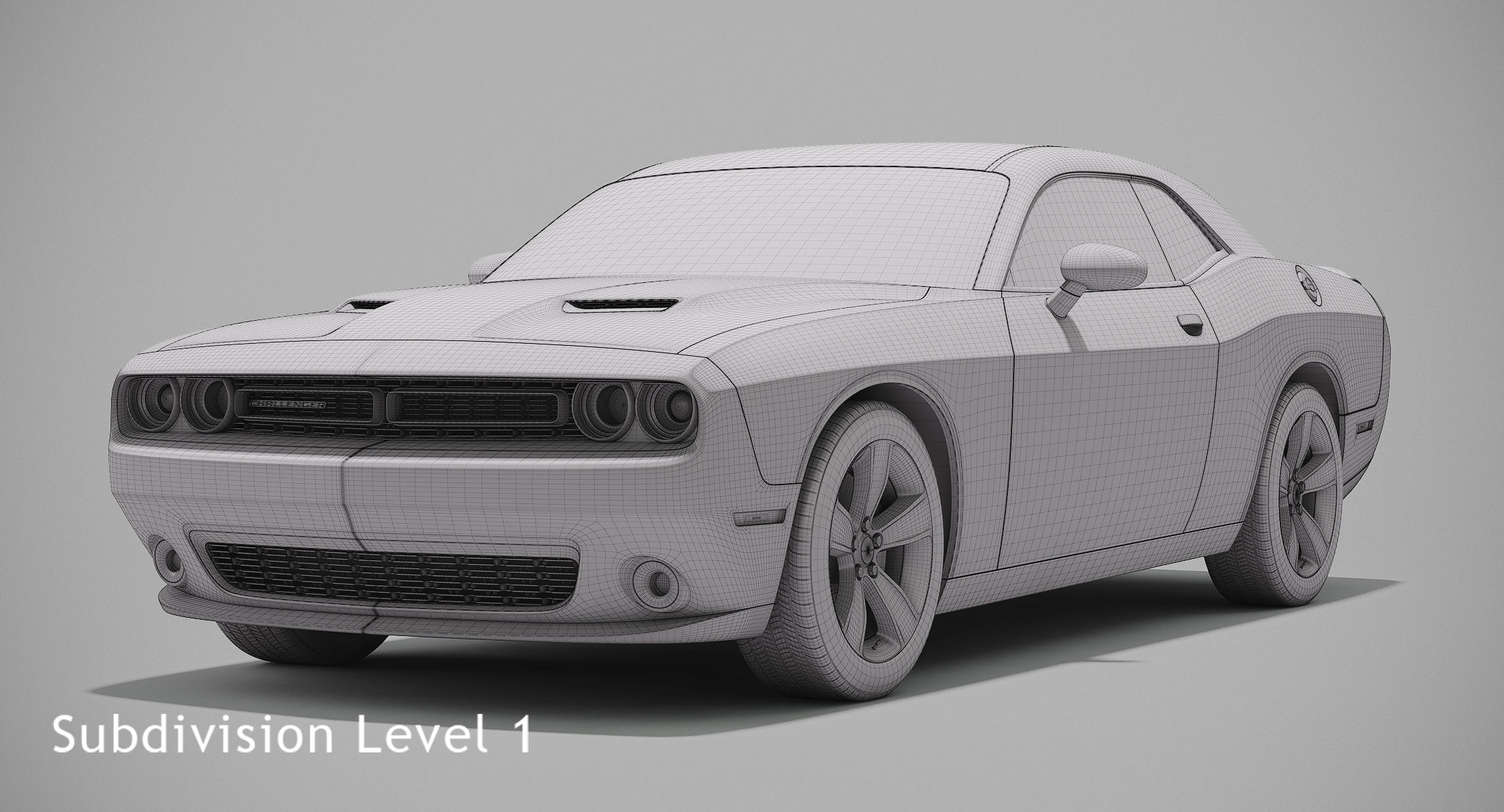 Dodge Challenger SXT 2015 3D model_10