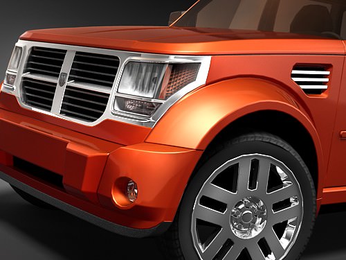 Dodge Nitro 2006 midpoly 3D model_2