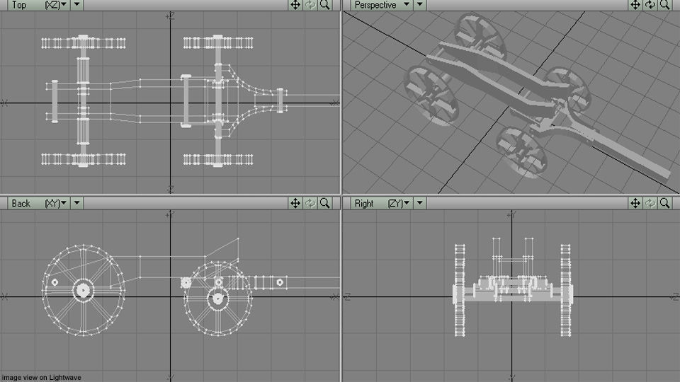 Wagon - Freight 3D model_5
