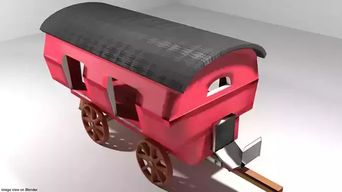 Wagon - Vardo Romani 3D model