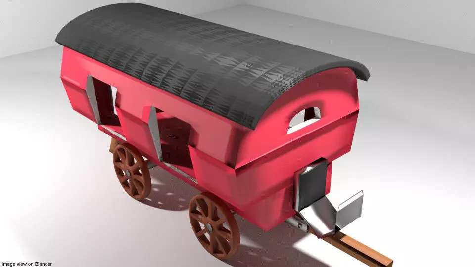 Wagon - Vardo Romani 3D model
