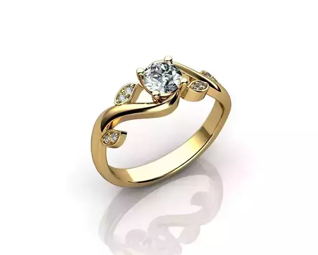 ROSE SOLITAIRE RING