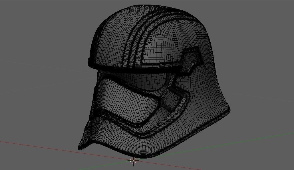 Captain Phasma Helmet Star Wars Episode 7 Cosplay 3D print model_2