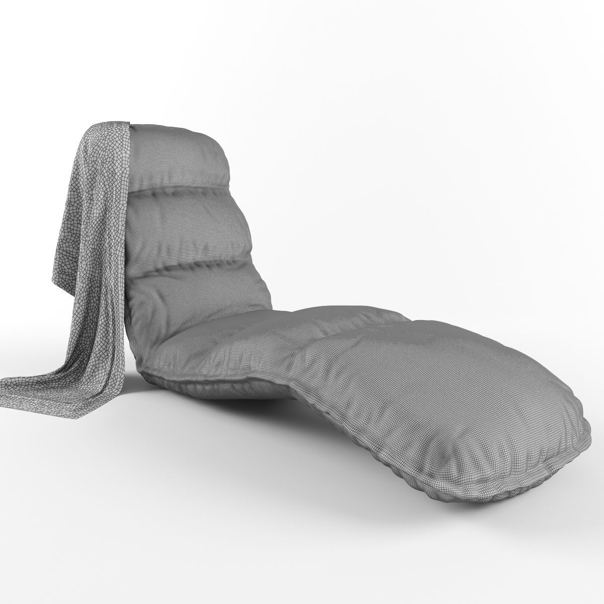 Adjustable Lounge Chair 3D model_5