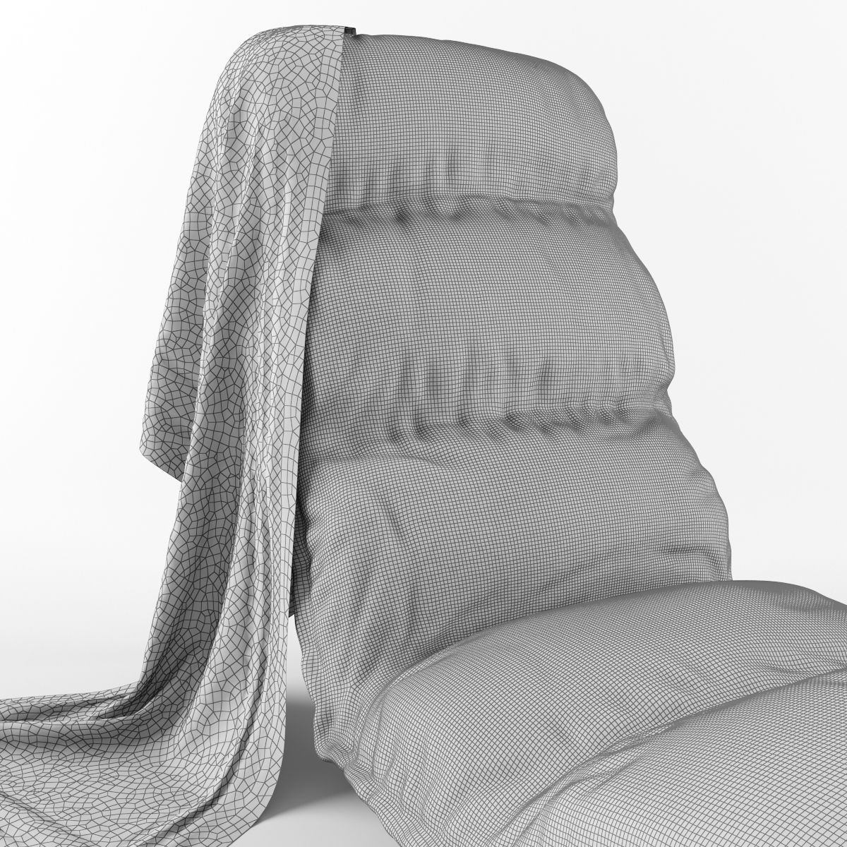 Adjustable Lounge Chair 3D model_6