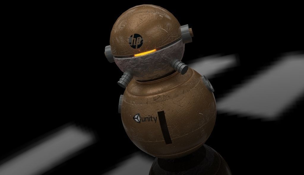 Mechha meccha robot with golden body 3D model | CGTrader