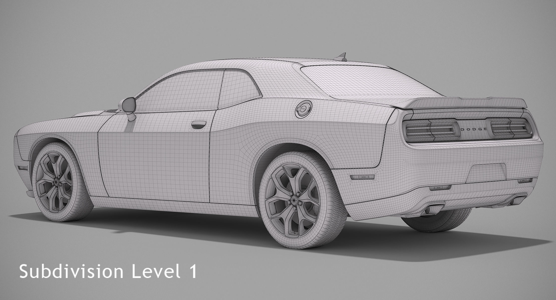 Dodge Challenger SXT Plus 2015 3D model_11