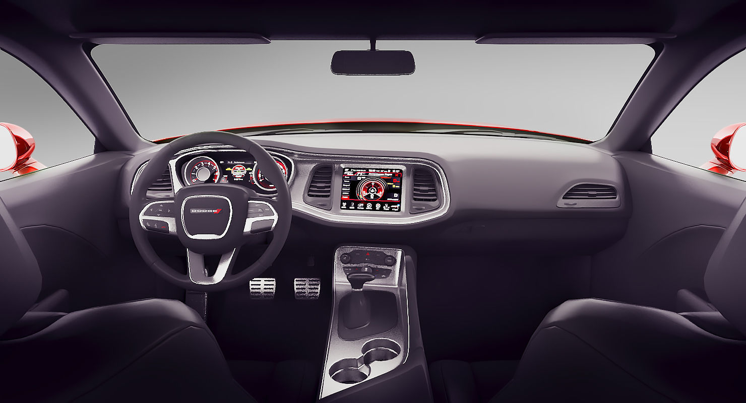 Dodge Challenger SXT Plus 2015 3D model_4