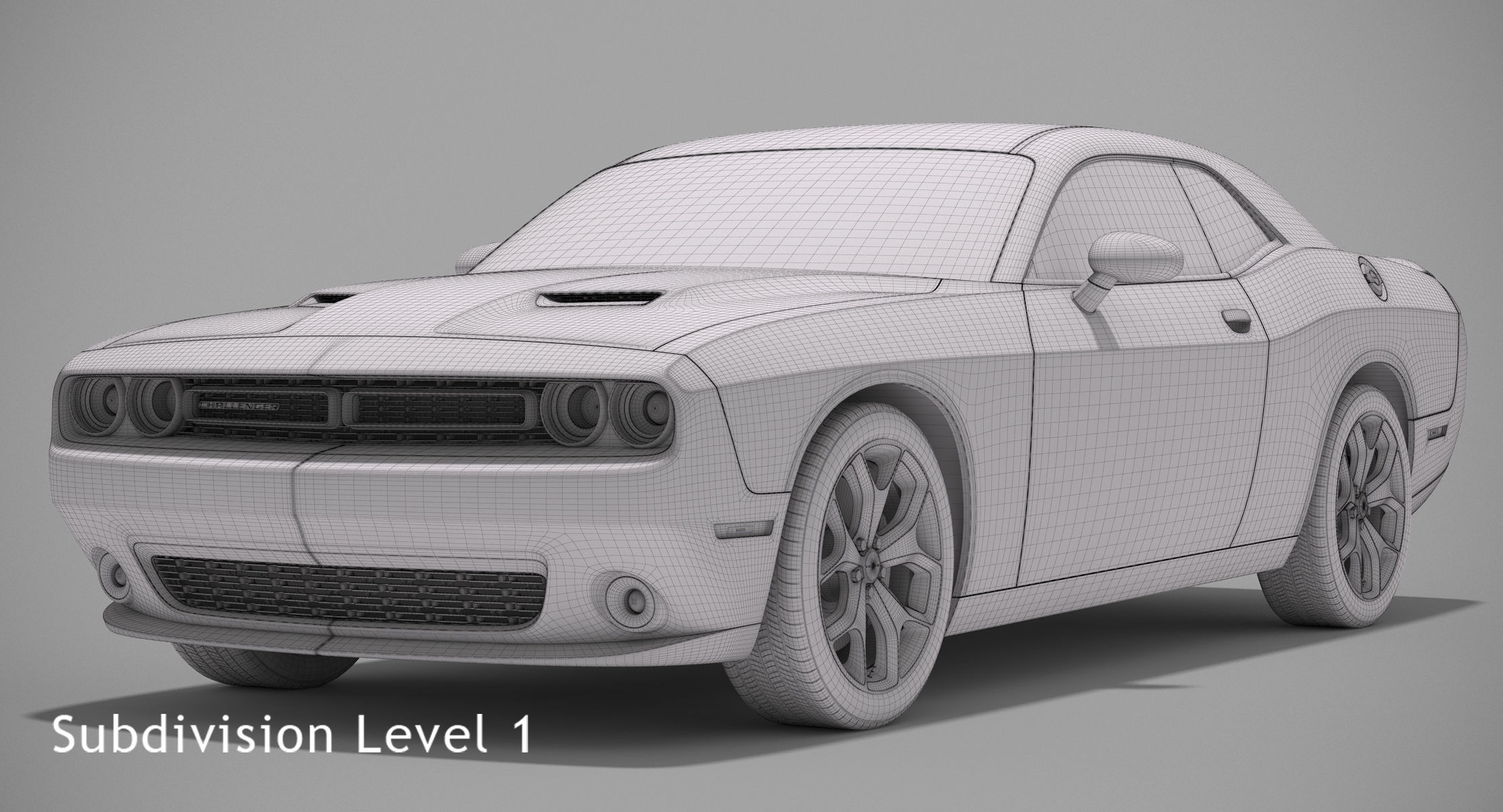 Dodge Challenger SXT Plus 2015 3D model_10