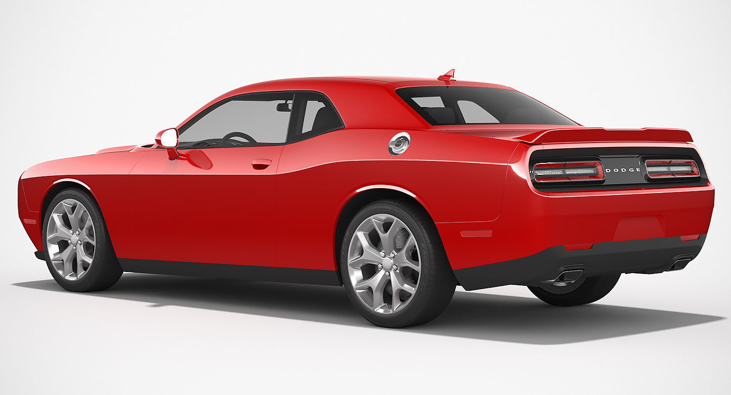 Dodge Challenger SXT Plus 2015 3D model_3
