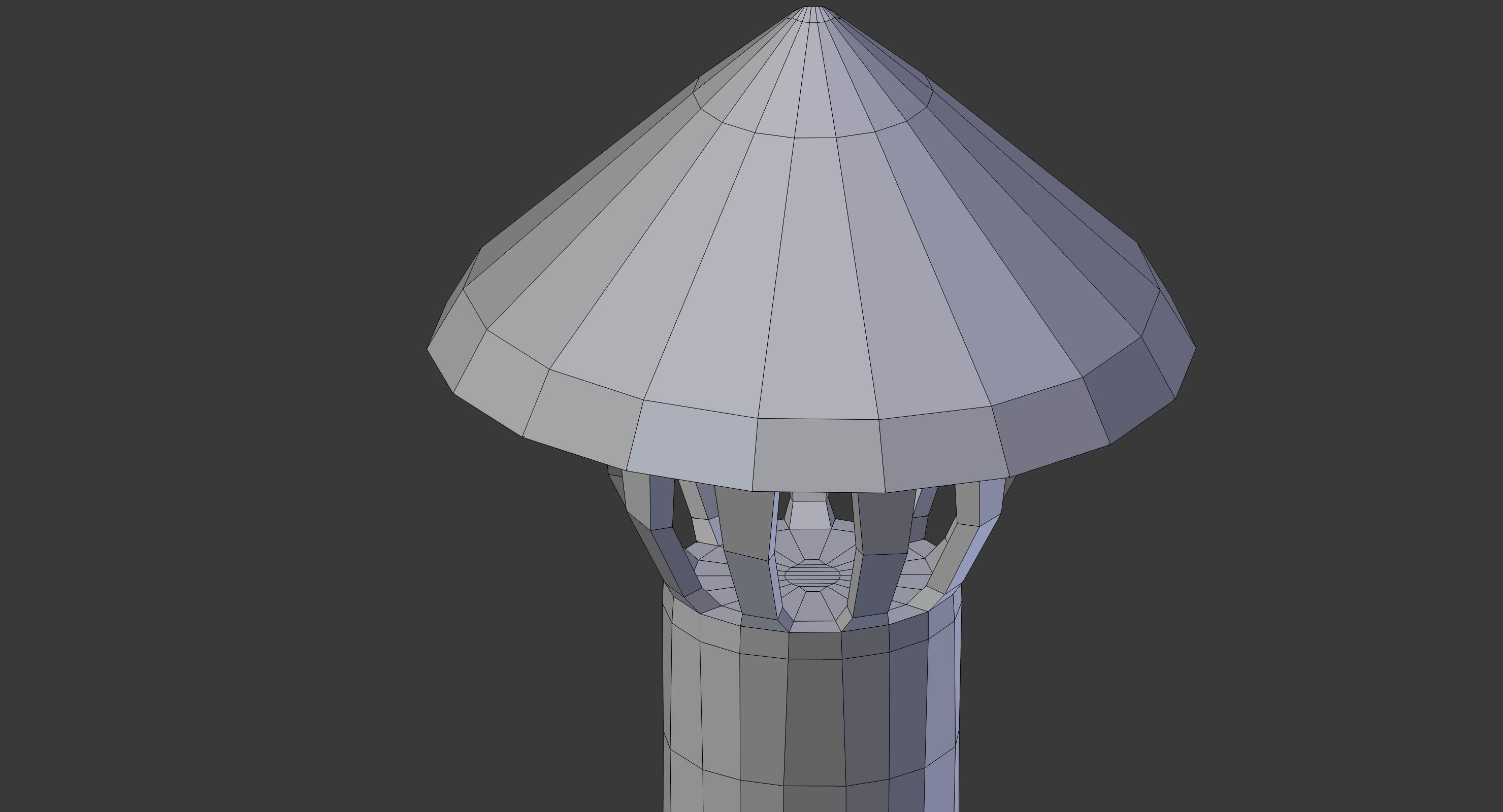 Signal tower cartoon Low-poly 3D model_13