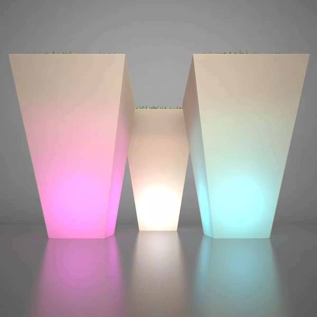 Illuminated Planter 4 3D model_0