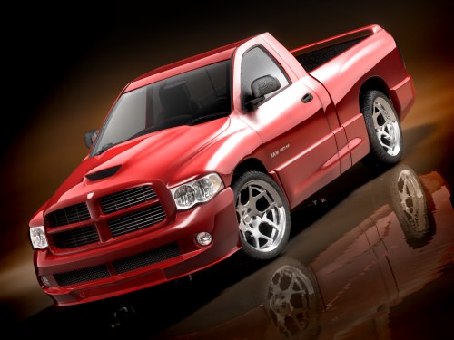 dodge ram SRT-10 2005 3D model_1