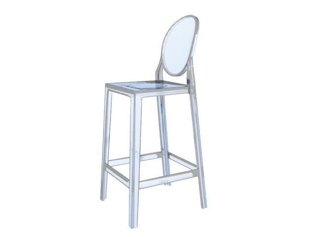Kartell One More Chair 3D model_2
