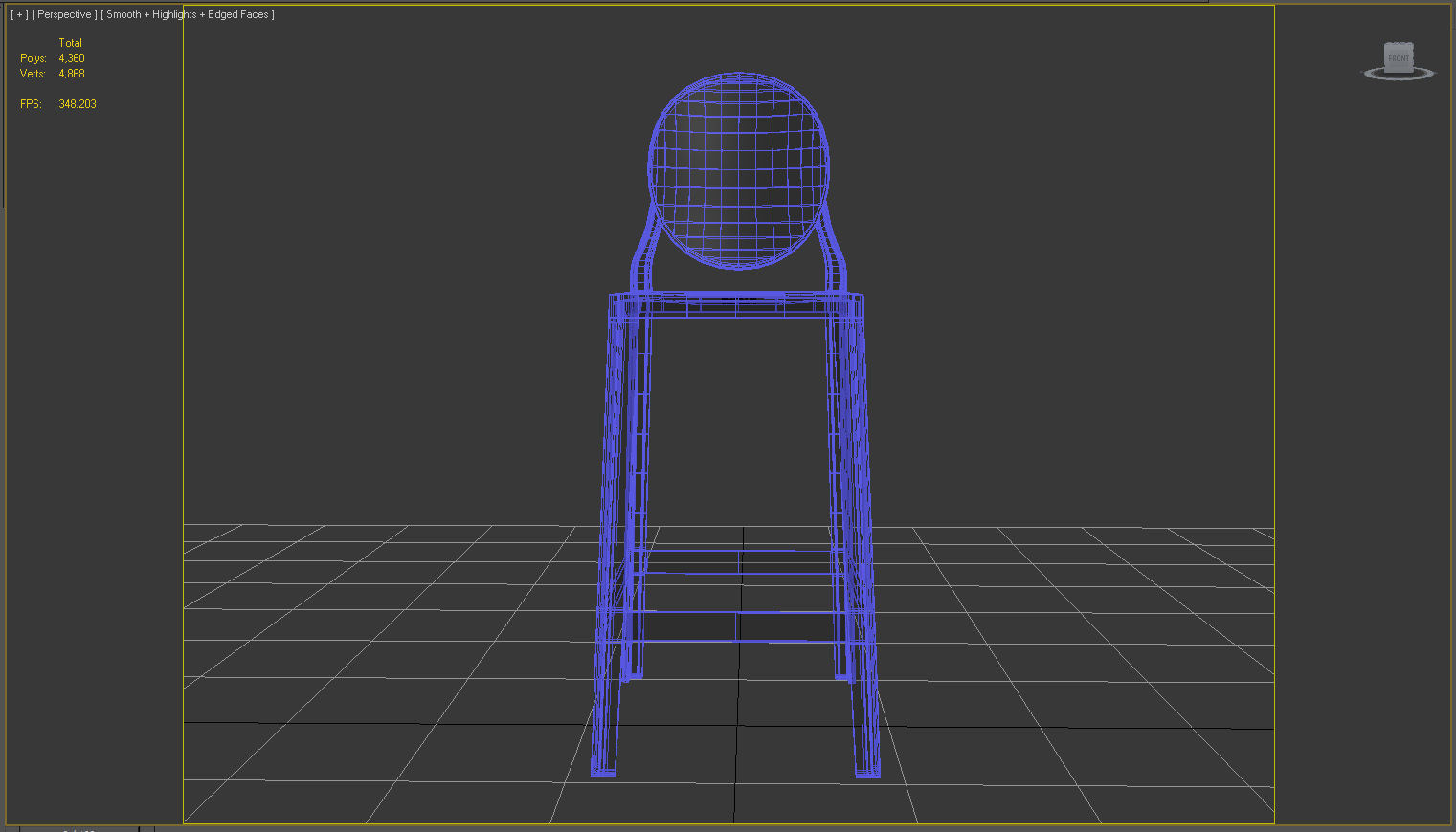 Kartell One More Chair 3D model_4