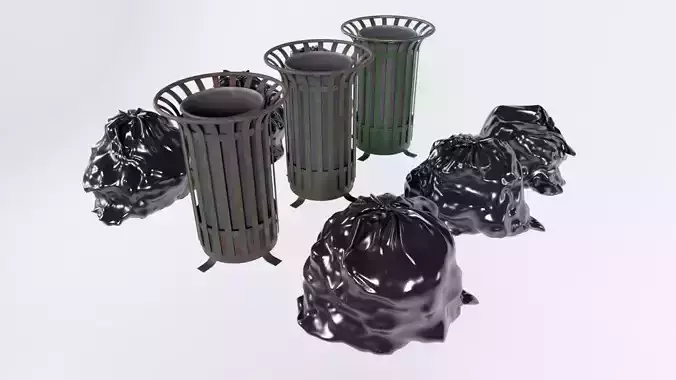Rubbish Bin - Trash Can
