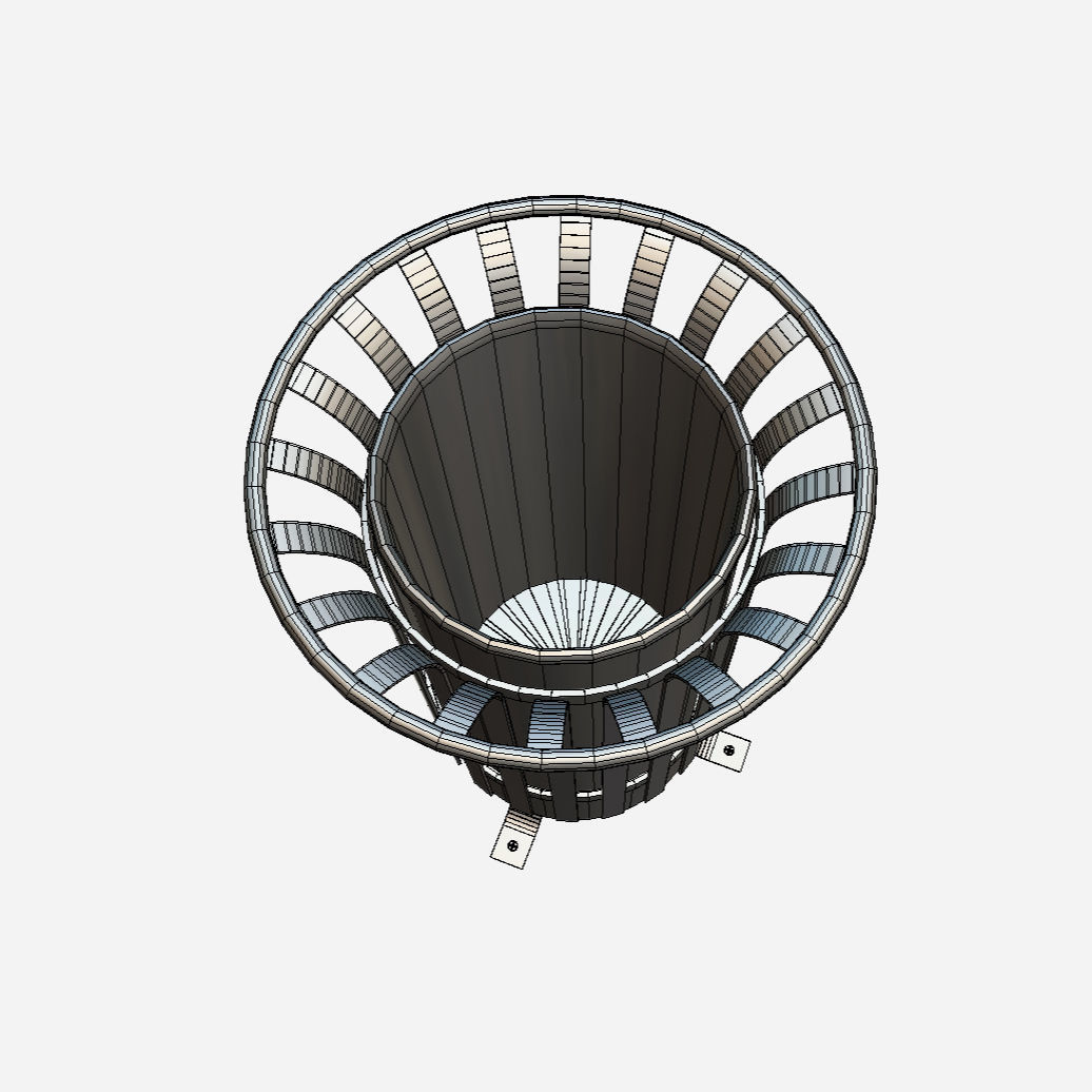 Rubbish Bin - Trash Can Low-poly 3D model_5