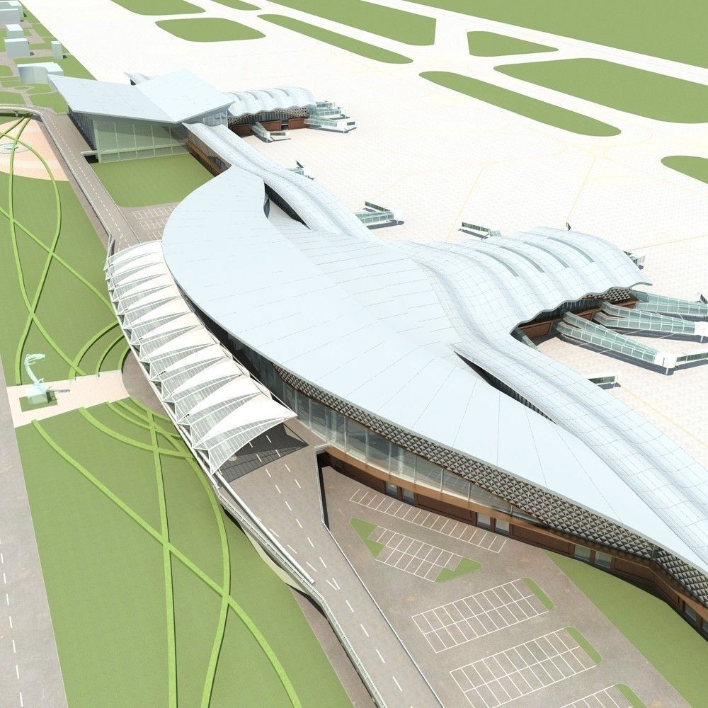 Airport 01 3D model_8