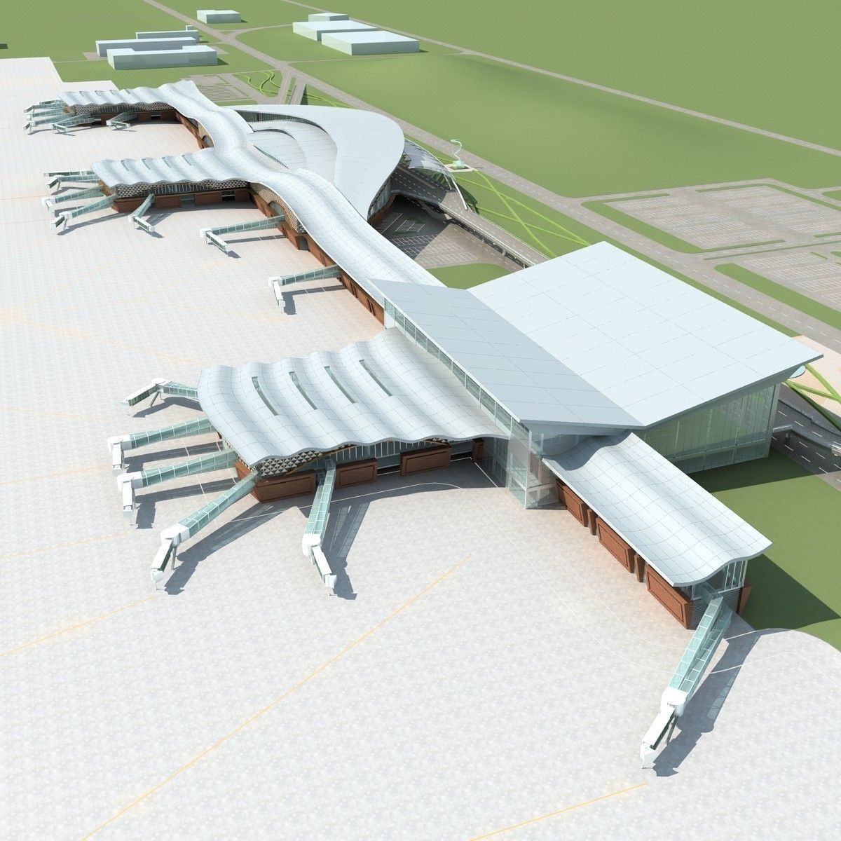 Airport 01 3D model_1