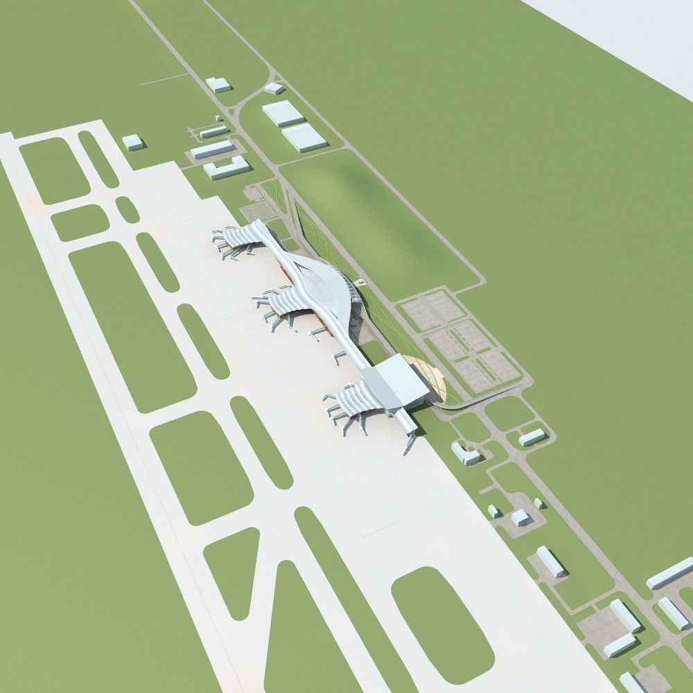 Airport 01 3D model_3