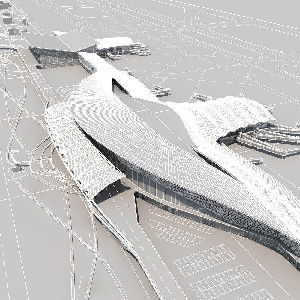 Airport 01 3D model_9
