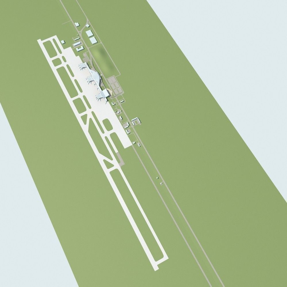 Airport 01 3D model_4