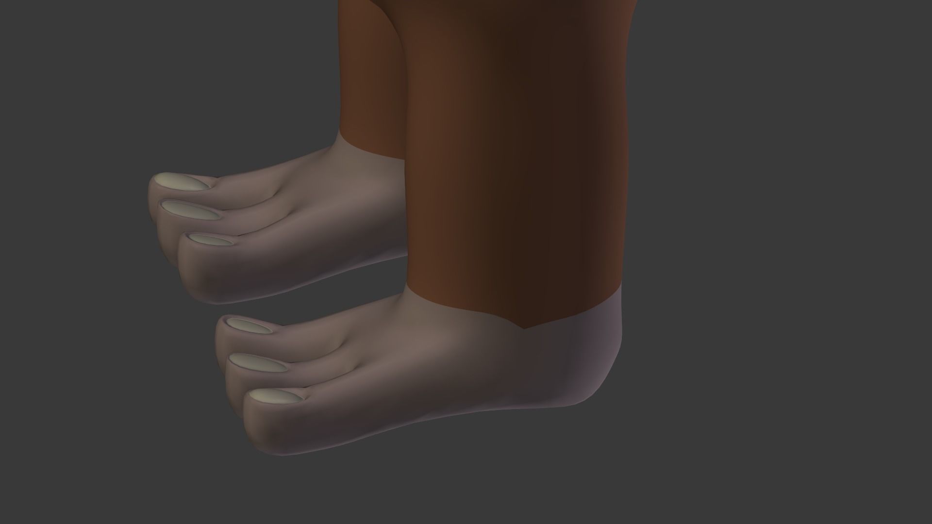 Funny Cartoon Monkey Low-poly 3D model_14