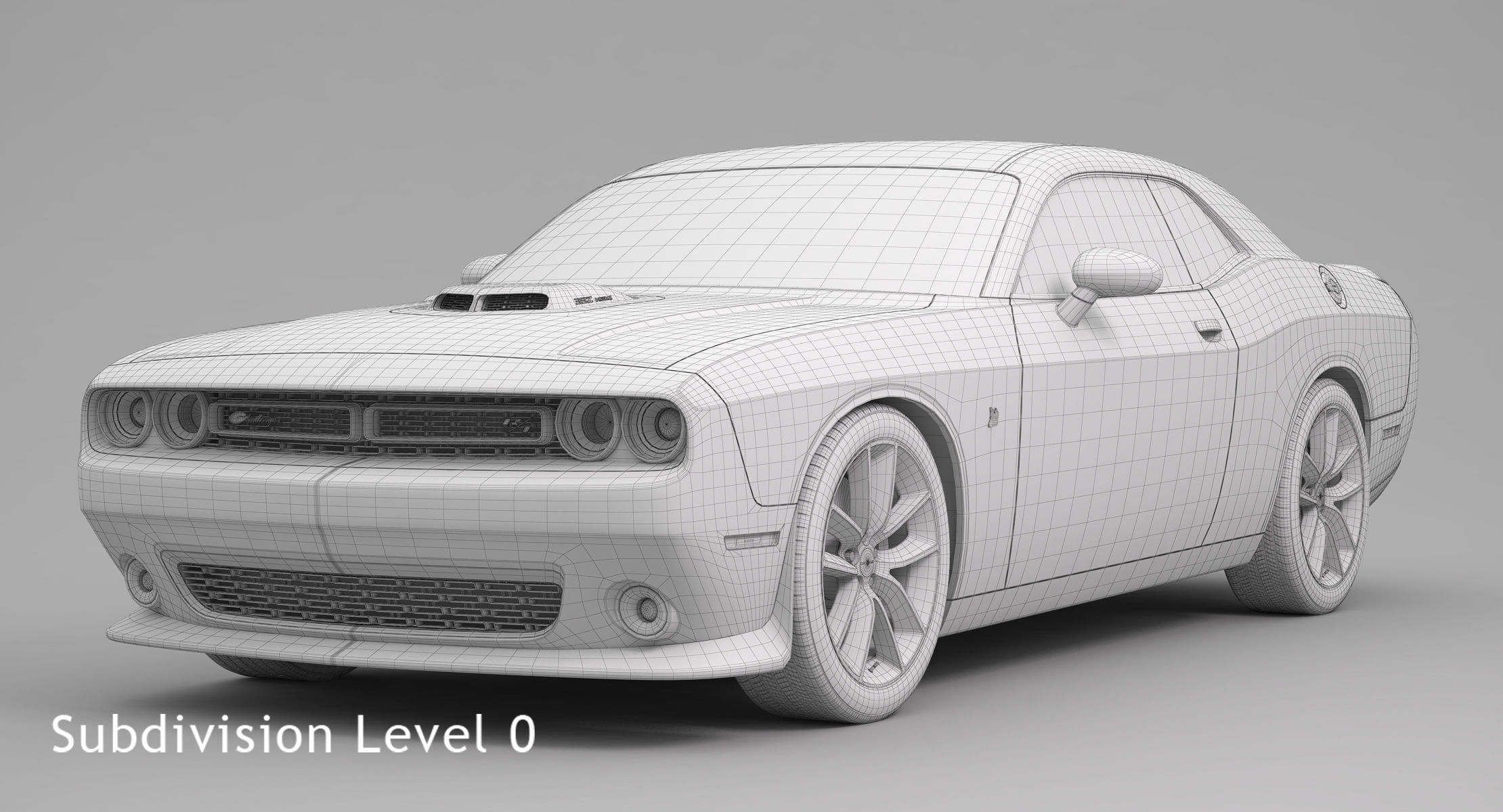 Dodge Challenger 392 Hemi Scat Pack Shaker 2016 3D model_11