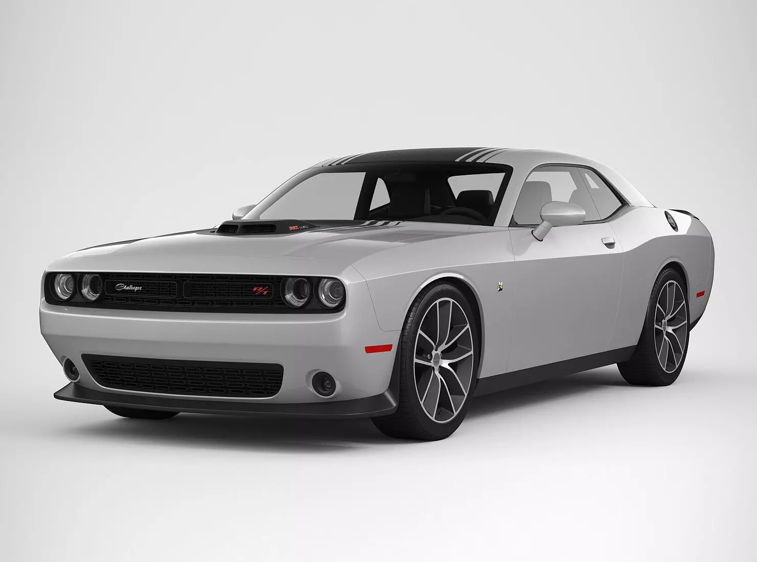 Dodge Challenger 392 Hemi Scat Pack Shaker 2016 3D model_0